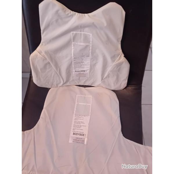 Ench�re lot de 2 plaques balistiques 3a contre les armes de poings et les lames  MEHLER 57X32 38X32