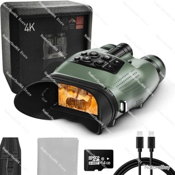 Cam�ra de Vision Nocturne Infrarouge 4K HD - T�lescope Num�rique Couleur - Port�e 600 m