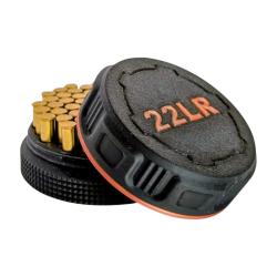 Bo&icirc;te &agrave; munitions 22LR noire et cuivre. Empilables, couvercle &agrave; vis. robuste pratique et design.