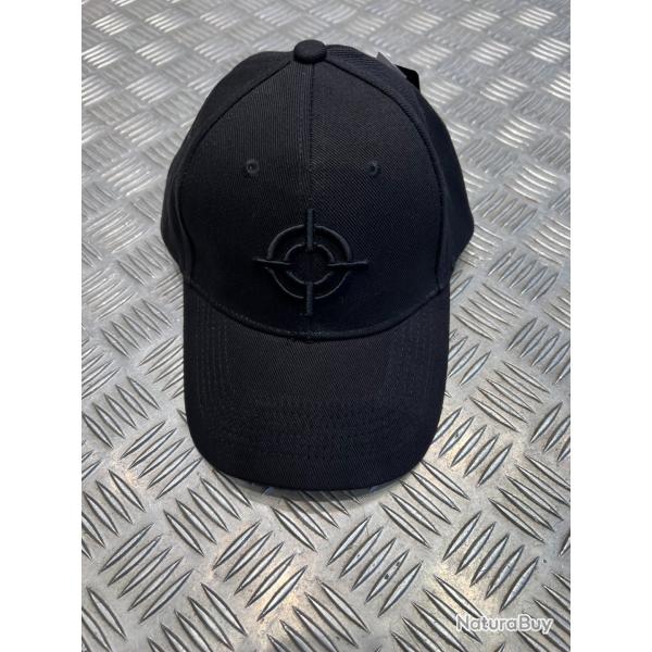 casquette baseball fostex black logo coton taille reglable neuf