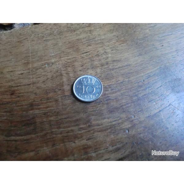 monnaie pays bas juliana 10 cents 1963