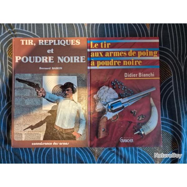 2 livres sur les tir et les armes a poudre noire
