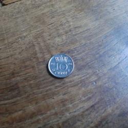 monnaie pays bas juliana 10 cents 1970