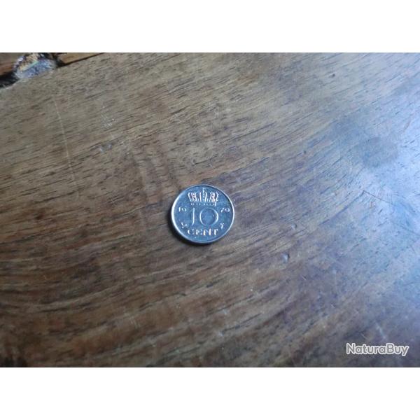 monnaie pays bas juliana 10 cents 1970