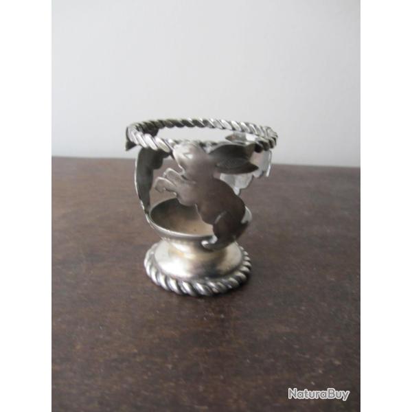 Coquetier en m�tal argent� CGF 1960-1970