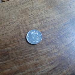 monnaie pays bas juliana 10 cents 1967
