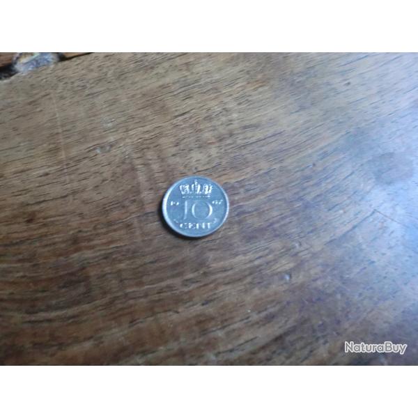 monnaie pays bas juliana 10 cents 1967
