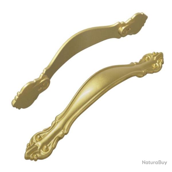 Poign�e meuble alliage zinc dor� 143x19,2x20 mm design arc