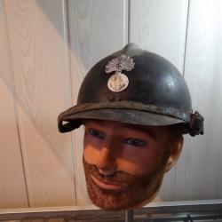 Casque jus adrian gendarmerie d&eacute;partementale gendarme int&eacute;rieur+jug ersatz seconde guerre ww2