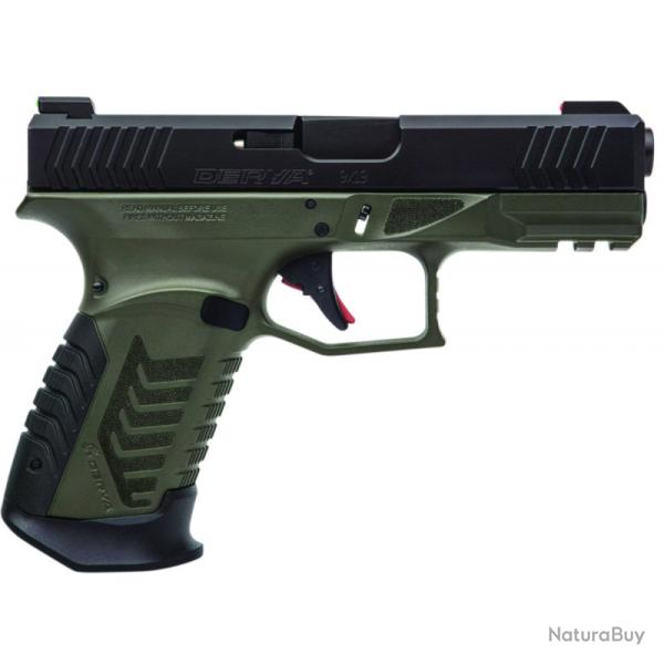 PISTOLET DY9 CAL 9X19 vert AVEC OPTIC READY, CHARGEURS 2x15 et 4 GRIPS DERYA model d'essai 1 journ�e