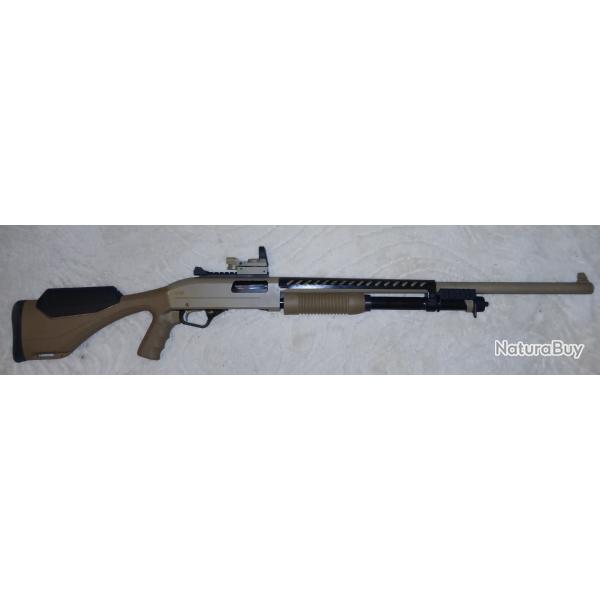 Fusil � pompe WINCHESTER SXP Xtrem Dark Earth Rifled cal.12/76 + Viseur point rouge