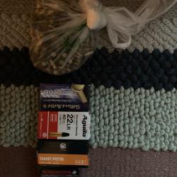 Lot de munitions 22lr subsoniques et standard (aguila, sellier, magtech et winchester)