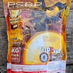 Sachet 4000 Billes PSBP (1KG BBs) Blanches 0.25g G&G