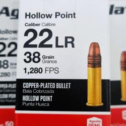 Munitions Aguila Super Extra hollow point cuivr&eacute;e