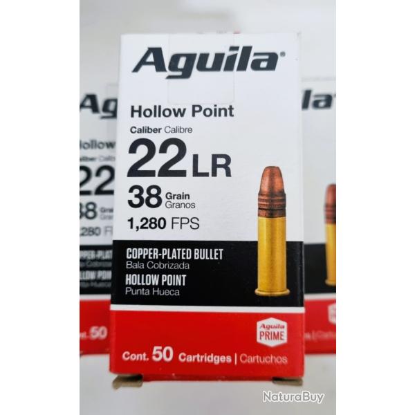 Munitions Aguila Super Extra hollow point cuivr�e