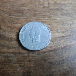 monnaie 50  F territoire fran&ccedil;ais des afars & issas 1970