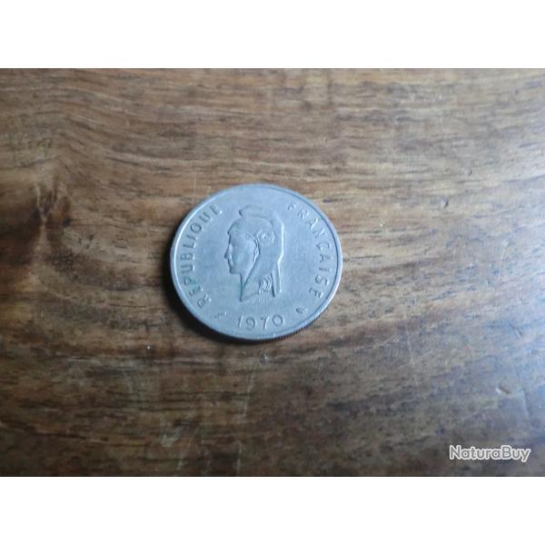 monnaie 50  F territoire fran�ais des afars & issas 1970