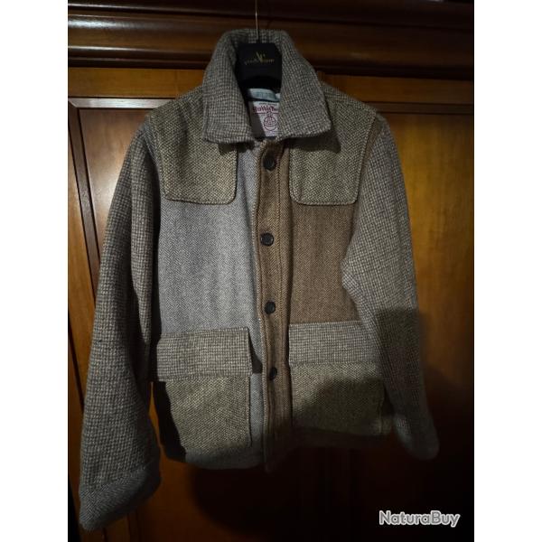 Veste tweed patchwork Harris