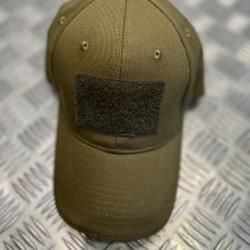 casquette Baseball fostex vert avec vetcro pour patch coton taille universel neuf