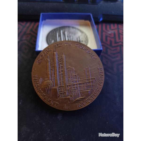 Medaille soci�t� g�n�rale en bronze