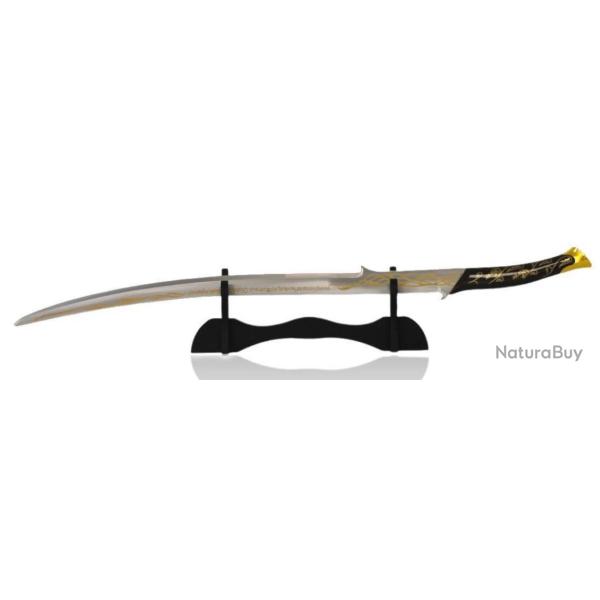 �p�e d hadhafang d arwen - le seigneur des anneaux en m�tal, 98cm, avec son support Et fourreau