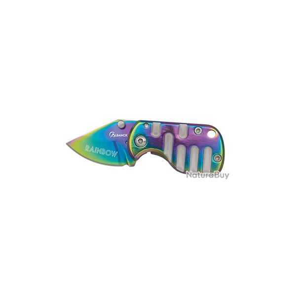 Mini Couteau lame en pointe de  3.10  � RAINBOW  � couleur Arc en Ciel
