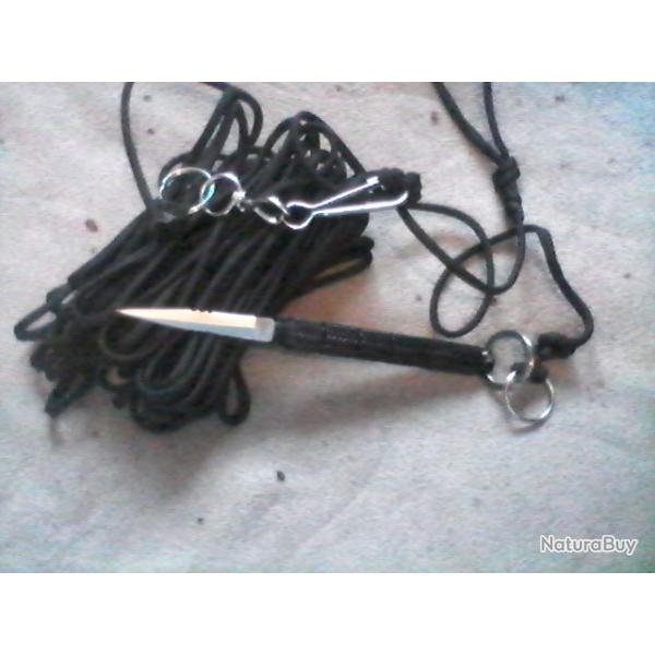 kubotan ninja avec paracorde 15m