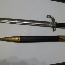 BAIONNETTE MAUSER BRESILIEN 1908