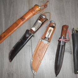 LOT COUTEAU CHASSE