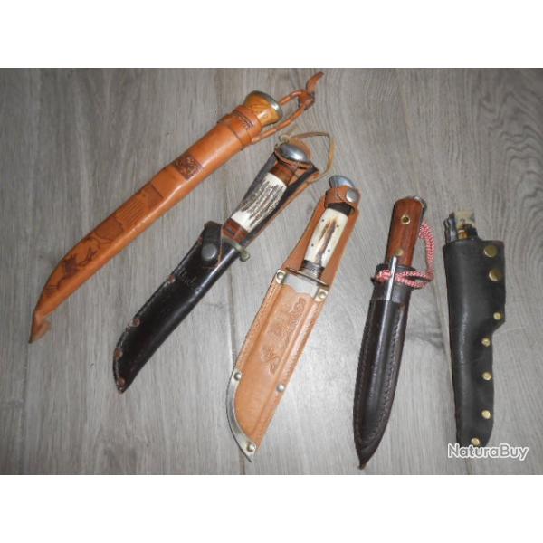 LOT COUTEAU CHASSE