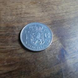 monnaie  pays bas juliana 1 gulden  1971