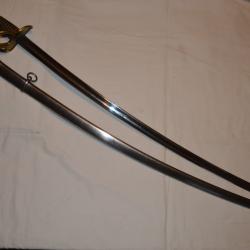 SABRE MODELE 1822 D'OFFICIER DE CAVALERIE ET OFFICIER D'ARTILLERIE A CHEVAL-GRANDE GUERRE 1914/18