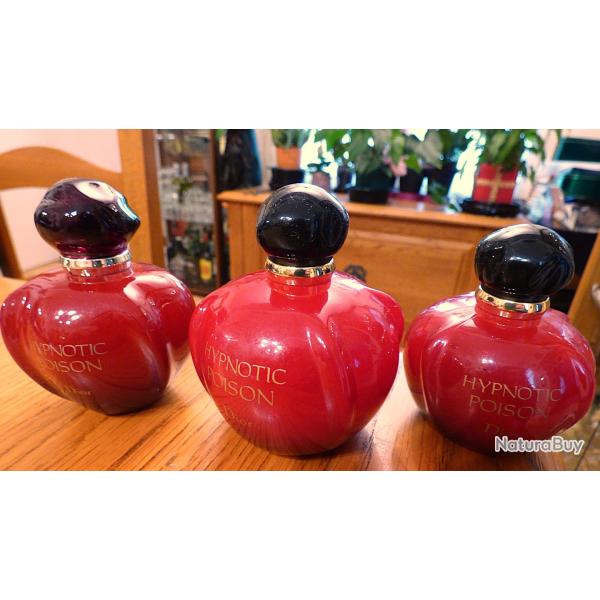 LOT DE 3 FLACONS POUR METTRE DU PARFUM - RECHARGEABLES FACILEMENT - OU COLLECTION DANS OBJETS DIVERS