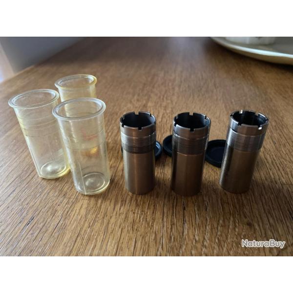 Vends lot de Choke calibre 12 ( dont 3 BERETTA Mobilchoke)