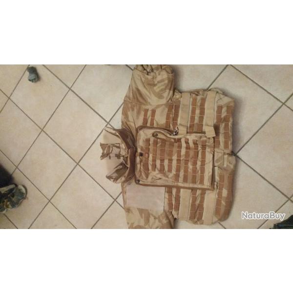 ENCHERE GILET PARE BALLES DESERT NEUF AU COMPLET TOUT EN KEVLAR D'UNE VALEUR DE PLUS DE 490 EUROS T3