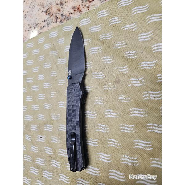 Couteau WE Knife Big Banter WE21045-1 couteau de poche noir, Ben Petersen design