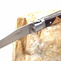 Couteau Laguiole Ponson - Manche Bois Bicolore - Lame Inox 8.5cm - Finition Luxe