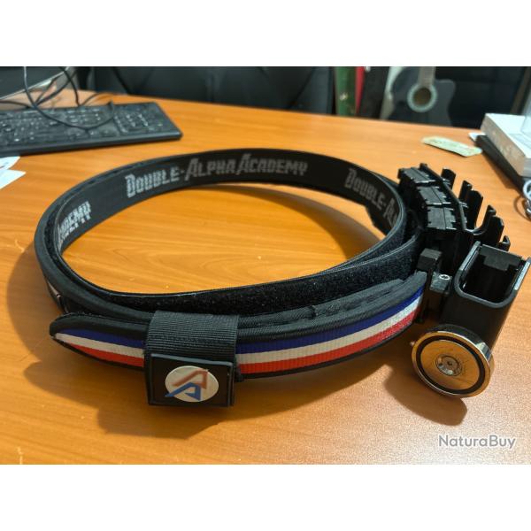 Ceinture IPSC Double Alpha Academy + 4 portes chargeurs Ghost et DDA dont un avec aimant