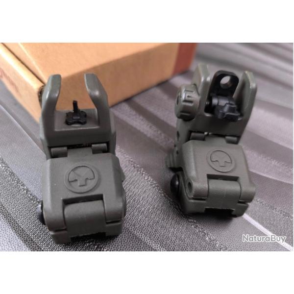 Hausse et guidon MAGPUL MBUS OD