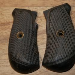 Paire de plaquettes de revolver 9mm &agrave; broche, 380 et 8mm92