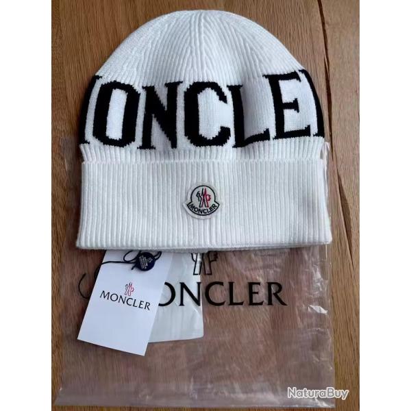 Bonnet Hiver MONCLER Sportwear Mixte, Couleur: Blanc