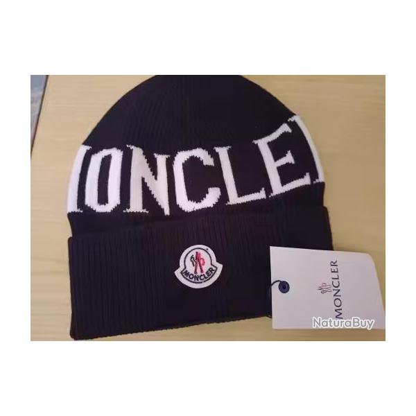 Bonnet Hiver MONCLER Sportwear Mixte, Couleur: Noir