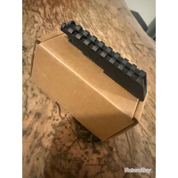 Rail picatinny Clawgear pour montage point rouge AK / AK Rear Sight Rail Mount