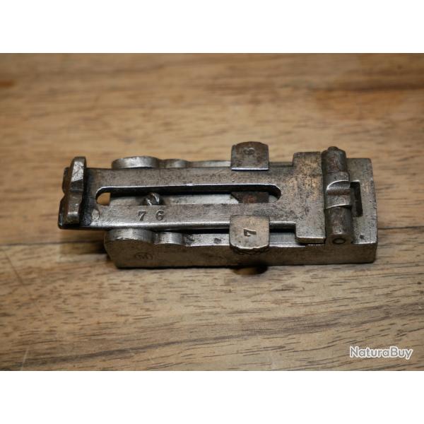 Hausse de carabine CHASSEPOT dans son jus, planchette l�g�rement tordue