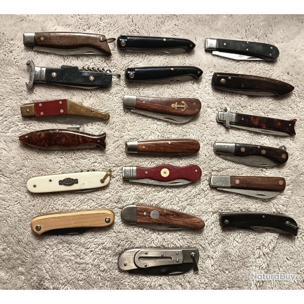 Gros lot de couteaux collection 222 garanti (749)
