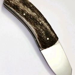 Couteau artisanal unique Galet coutellerie ile de France IDF r&eacute;alis&eacute; par Jeff Fischer neuf