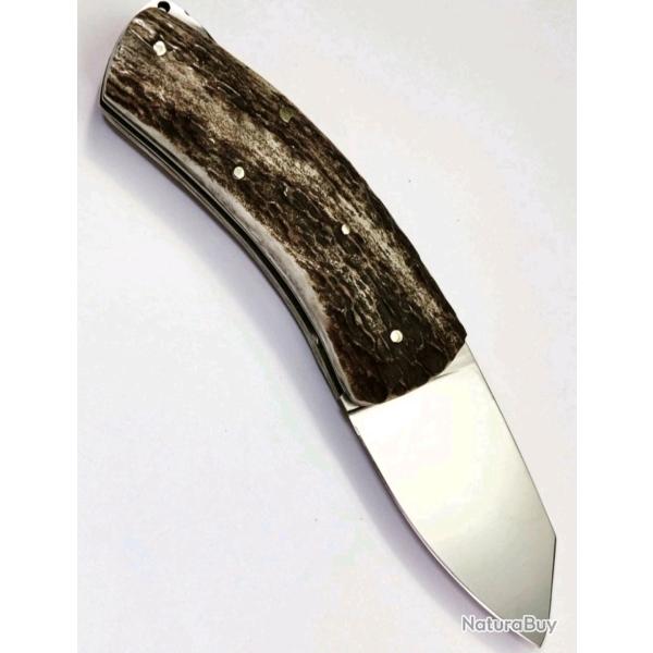 Couteau artisanal unique Galet coutellerie ile de France IDF r�alis� par Jeff Fischer neuf