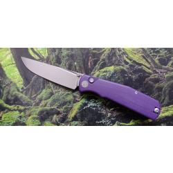 Couteau Petrified Fish "Lis", G10 Violet, TOUT NEUF !