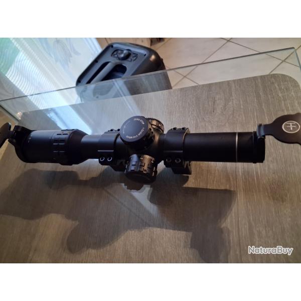 Lunette de battue HAWKE Fronti�re 30 1.6.24 r�ticule lumineux  tbe valeur neuf 610 euros  vendu 300