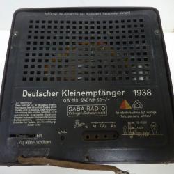 Deutscher kleinempfanger 1938 Poste radio ww2